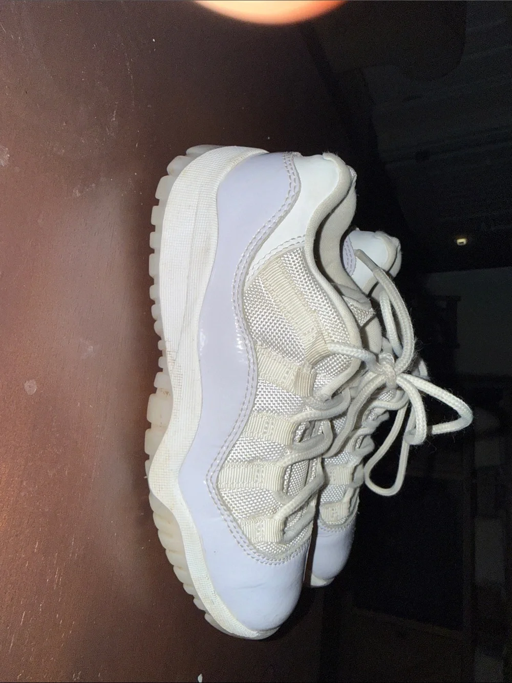Jordan Kids Cream and White Low-Top Sneakers